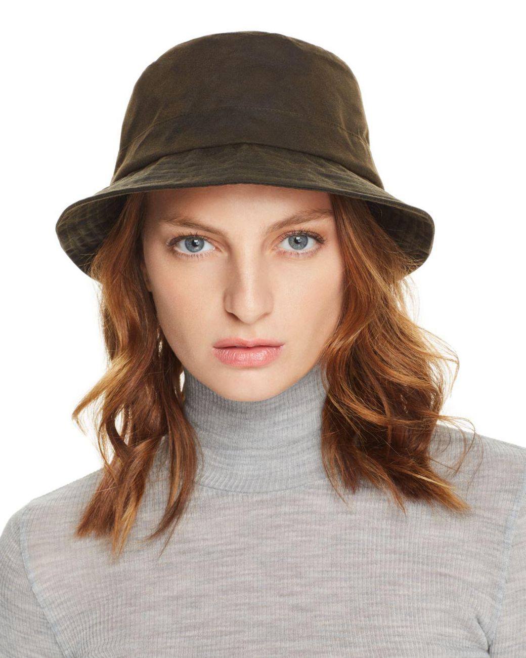 Barbour Dovecote Waxed Cotton Bucket Hat in Olive (Green) - Lyst