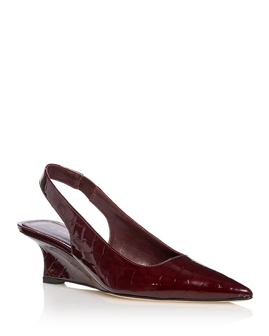 Stuart Weitzman Red Vinnie 50 Wedge Pumps