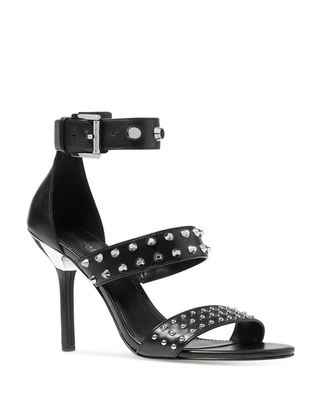 MICHAEL Michael Kors Amal Ankle Strap Studded Sandals in Black Lyst