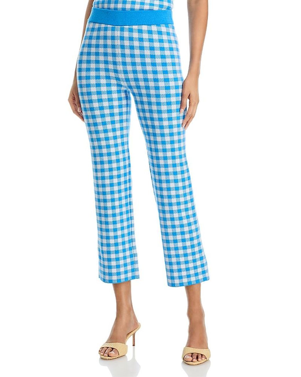 Aqua Blue Printed Pants