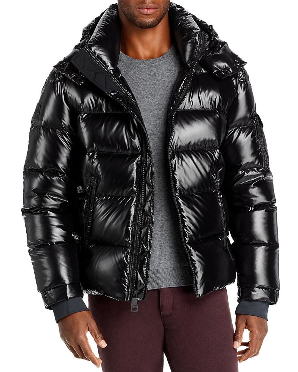 Sam. Black Glacier Down Coat for men