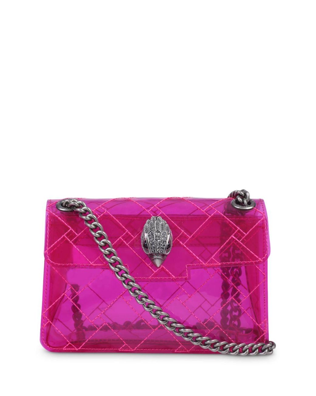 Kurt Geiger Kensington Transparent Mini Shoulder Bag in Pink | Lyst