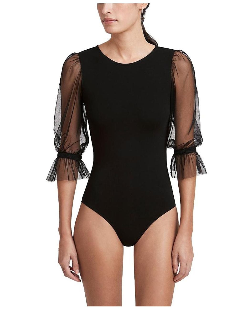 MARCELLA Black Bellerose Bodysuit