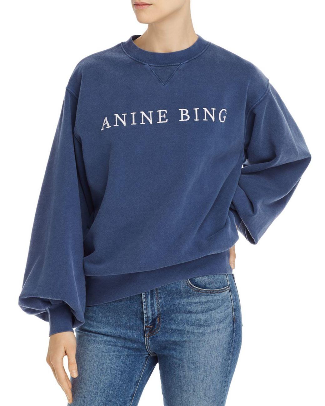 Anine Bing Esme Sweatshirt - Blue | Lyst