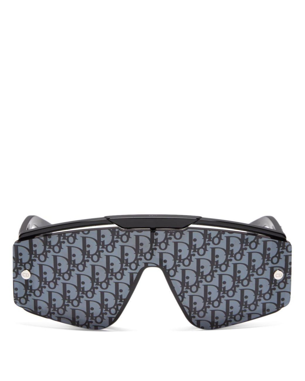 Dior Xtrem Mask Sunglasses With Interchangeable Lenses In Black Gray Black Lyst