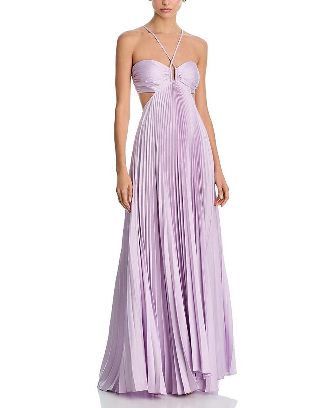 alc pink halter dress A.L.C. A. L.C. Moira Cutout in Purple gbm-greydressshirtsblazers
