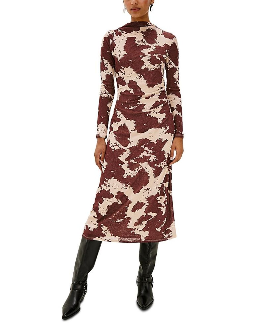 fit and flare dress polka dot Polka-Dot & with Adjustable Strap – MAU Guide to smart-casual attire MerchFabric:SATIN Size:US18 - Preorder