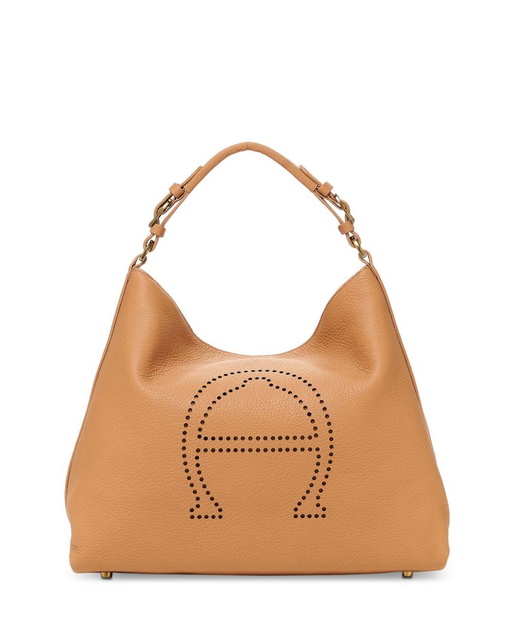 Etienne Aigner Stella Large Leather Hobo in Brown | Lyst