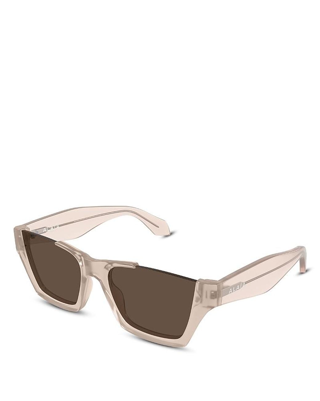 Alaïa Pink Rectangular Sunglasses, 58Mm