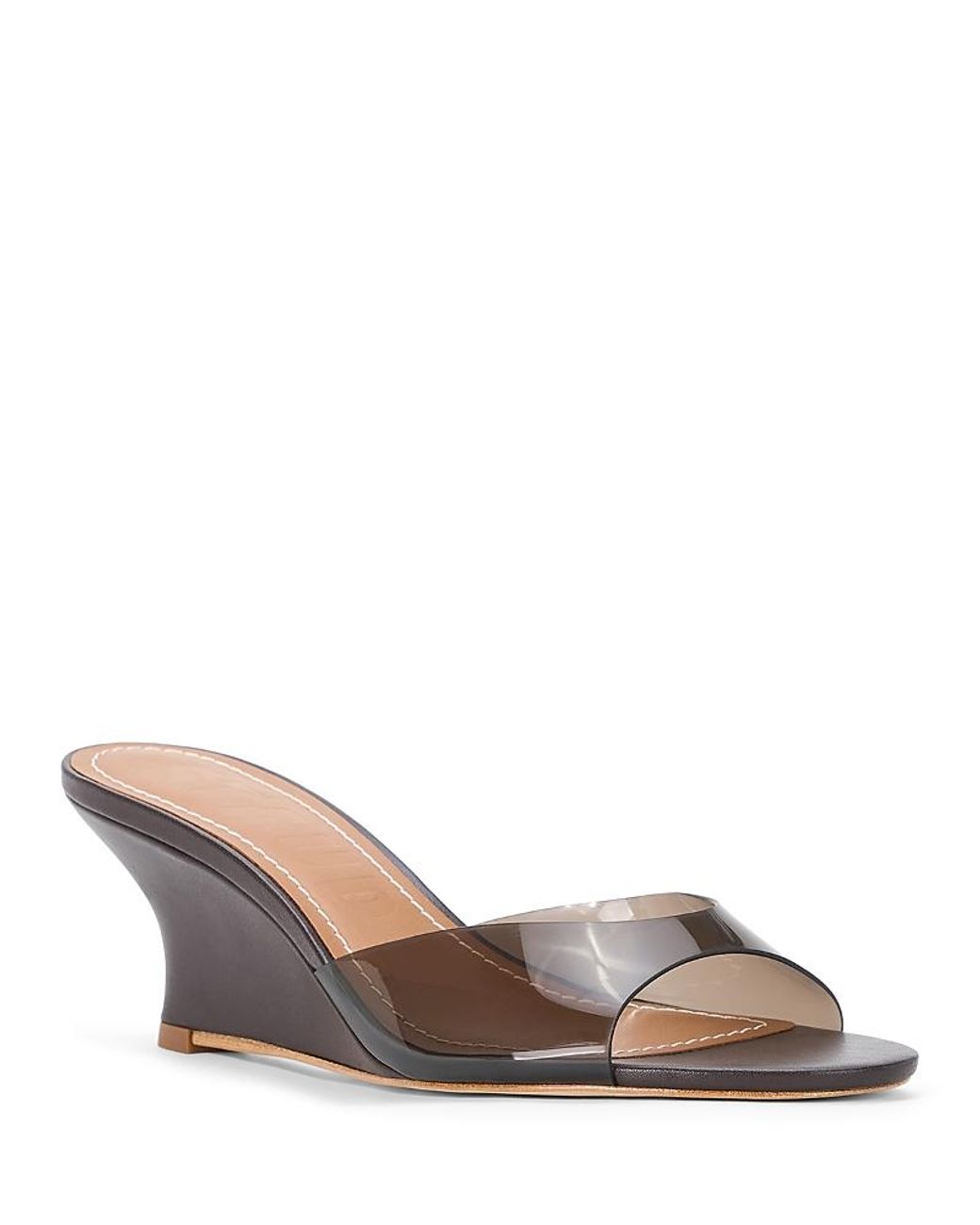 Staud Brown Brigitte Wedge Sandals