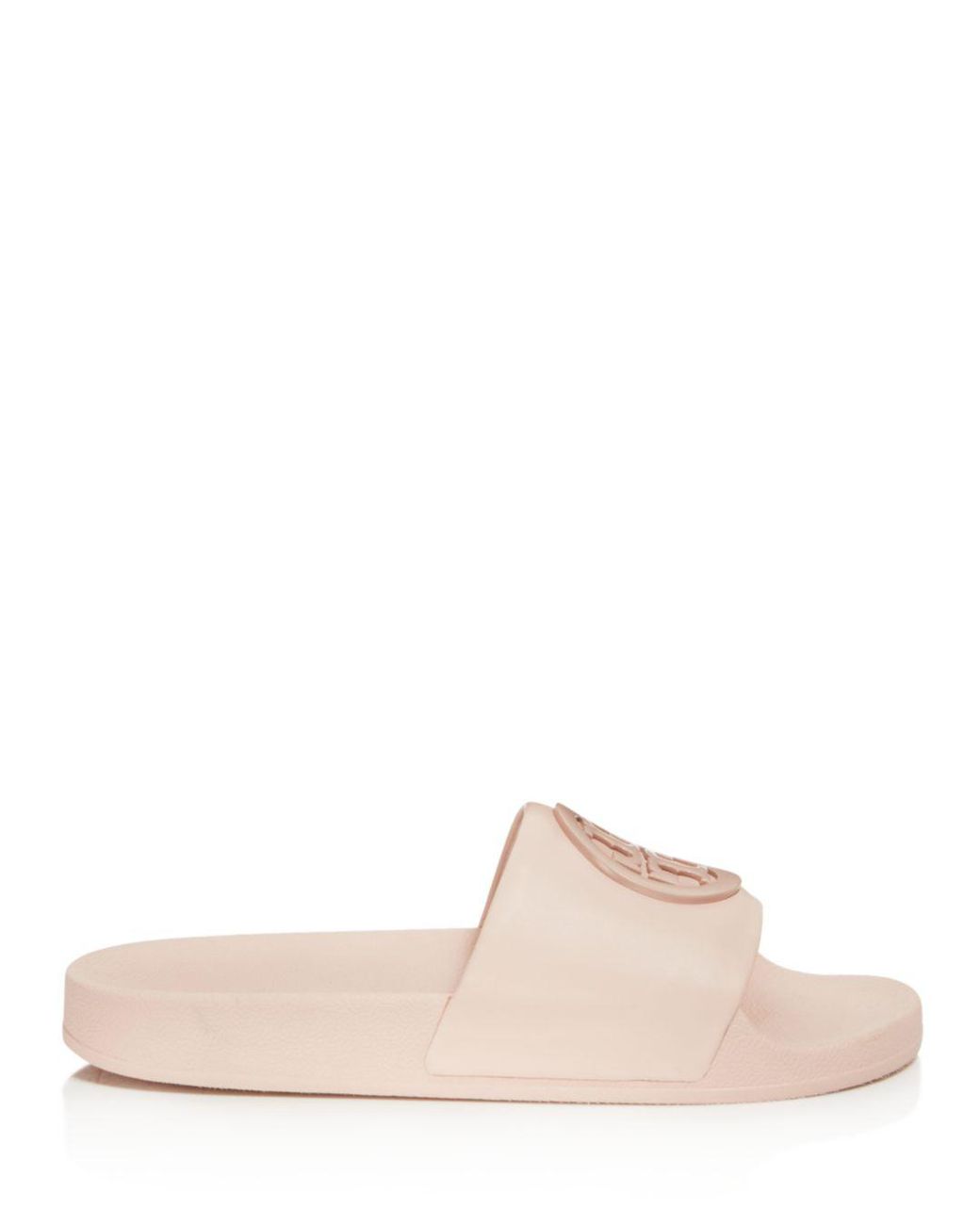 Tory Burch Women's Lina Leather Pool Slide Sandals | Lyst