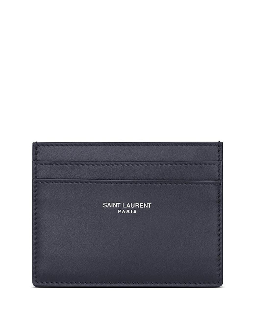 Saint Laurent Blue Paris Card Case for men