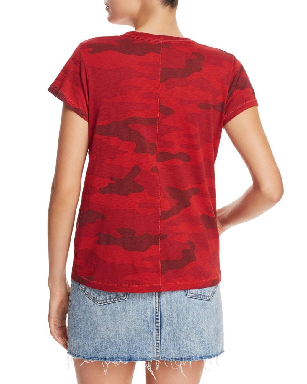rag and bone red camo t shirt