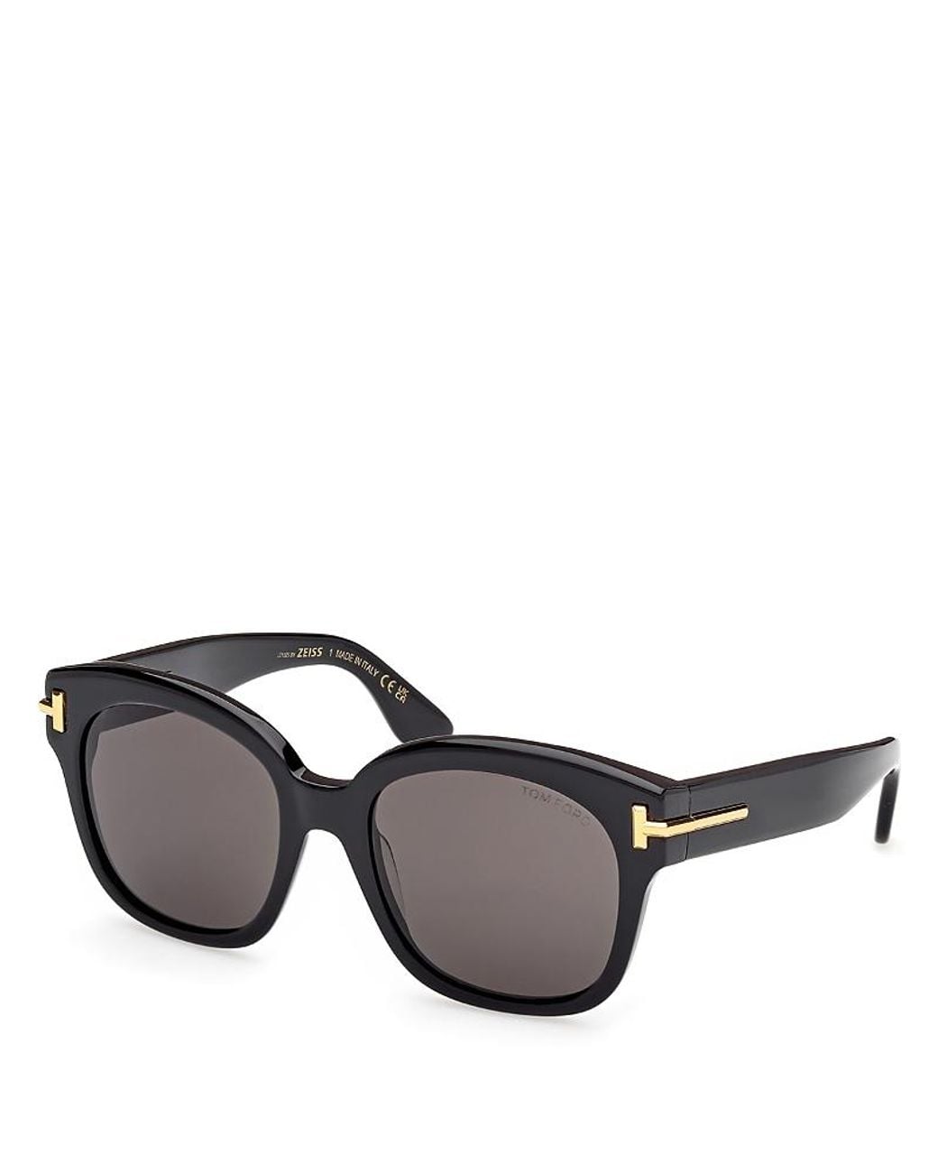 Tom Ford Gray Square Sunglasses, 55Mm