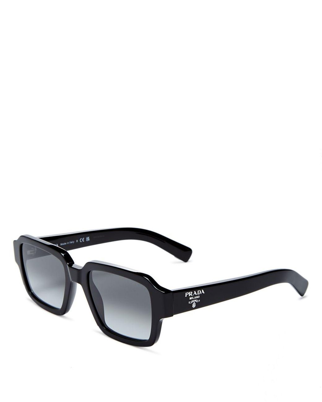 Prada Square Sunglasses in Black | Lyst