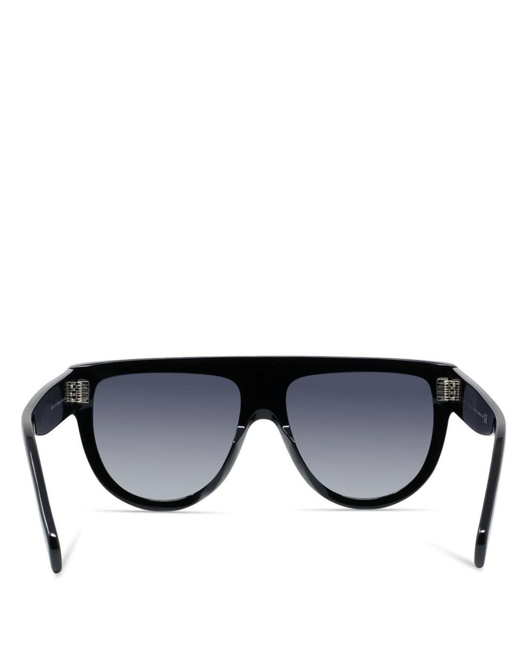 Celine Polarized Flat Top Aviator Sunglasses in Black | Lyst