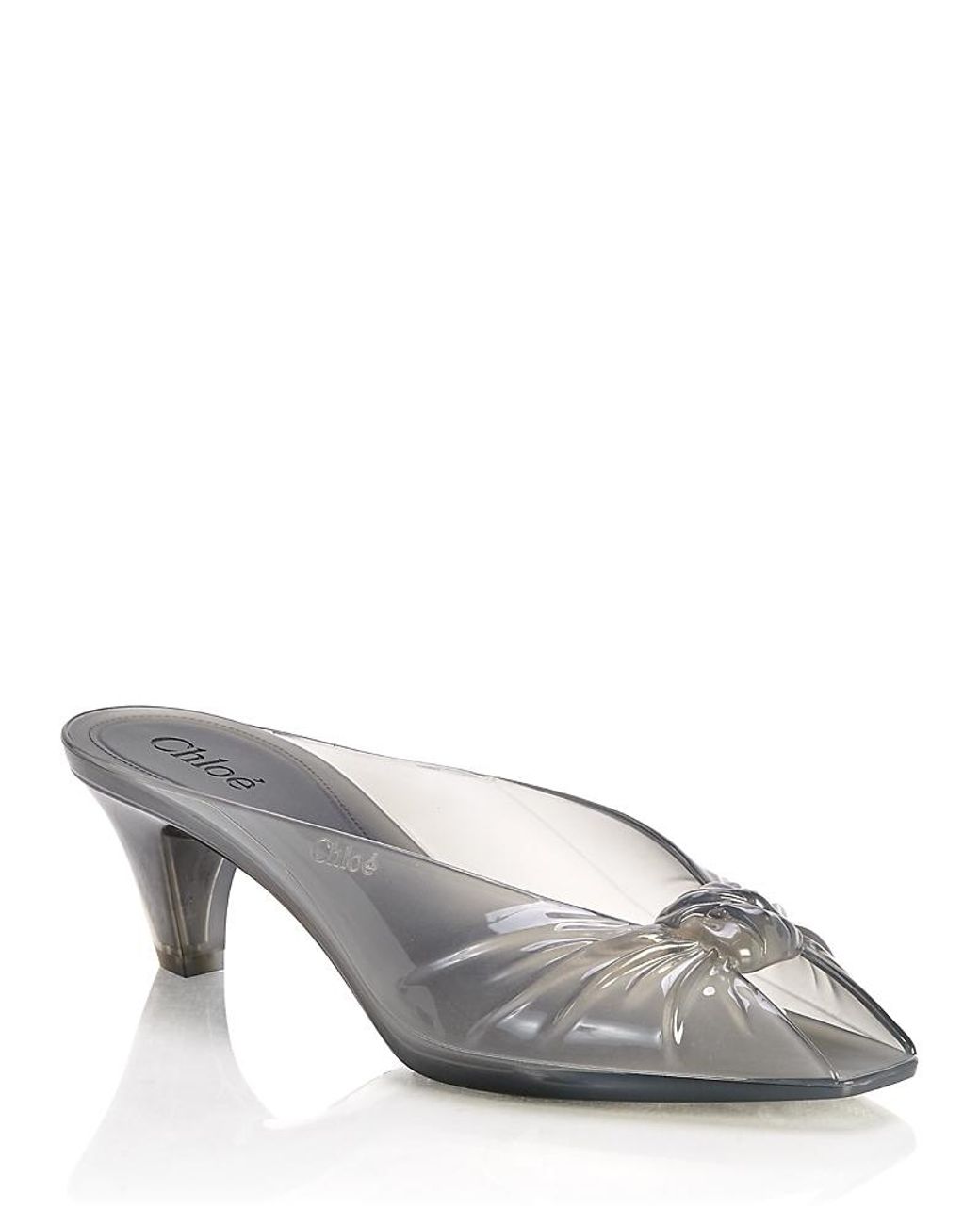 Chloé Gray Chlo Jelly Mules