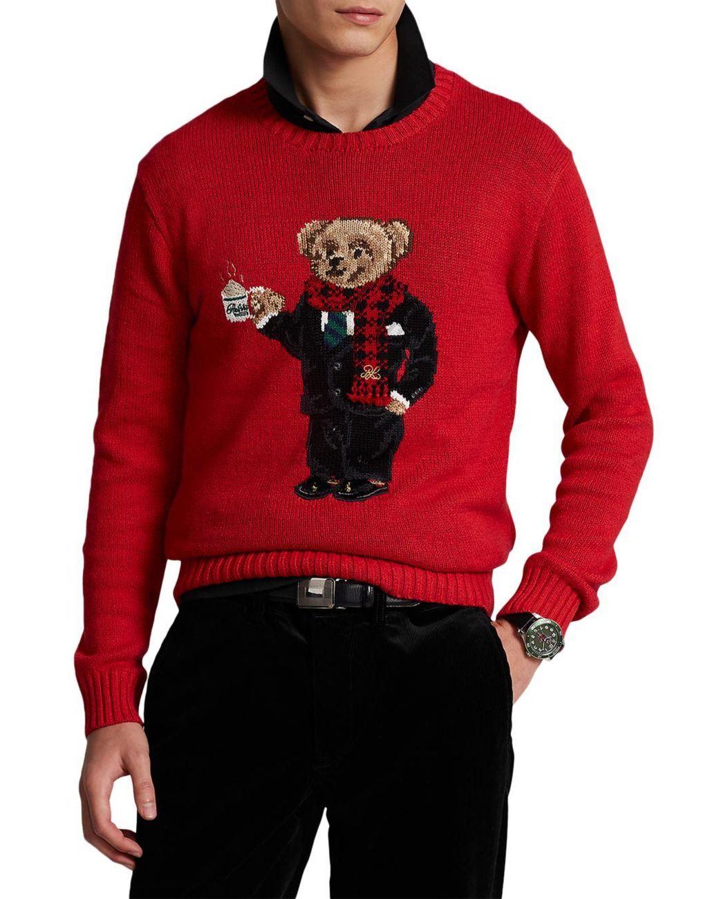 Polo Ralph Lauren Lunar New Year Polo Bear Crewneck Sweater in Red for ...