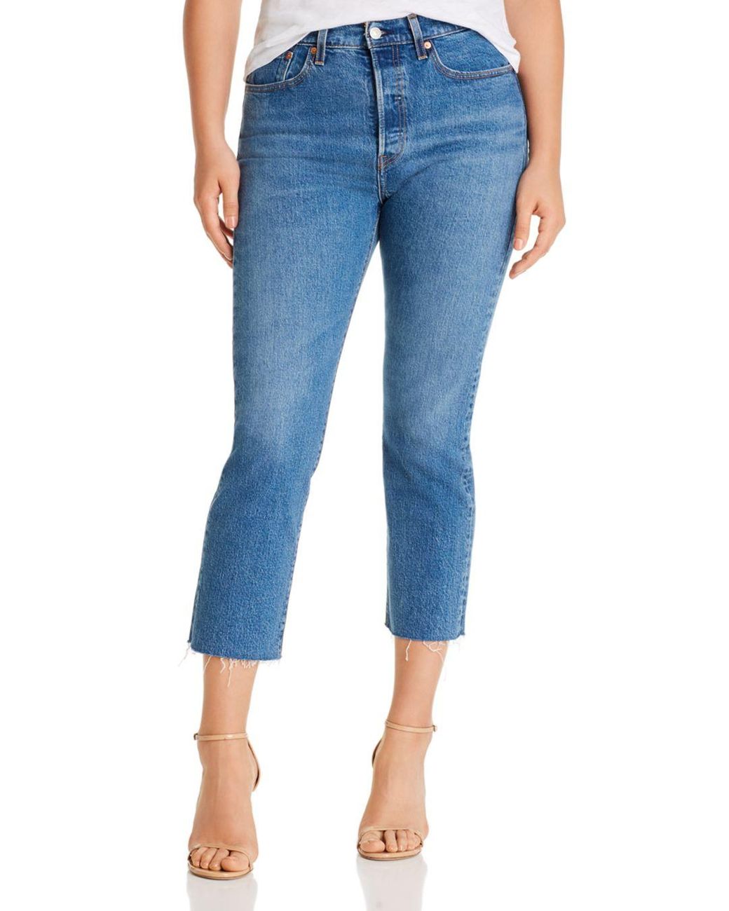 Levi's Denim Wedgie Crop Straight Jeans 