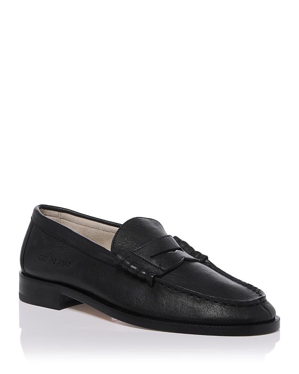 Common Projects Black Leather 2521 Loafers for men