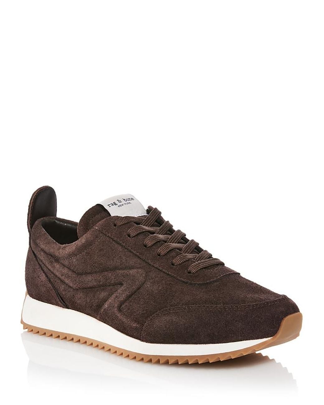 Rag & Bone Brown Retro Runner Suede Sneakers