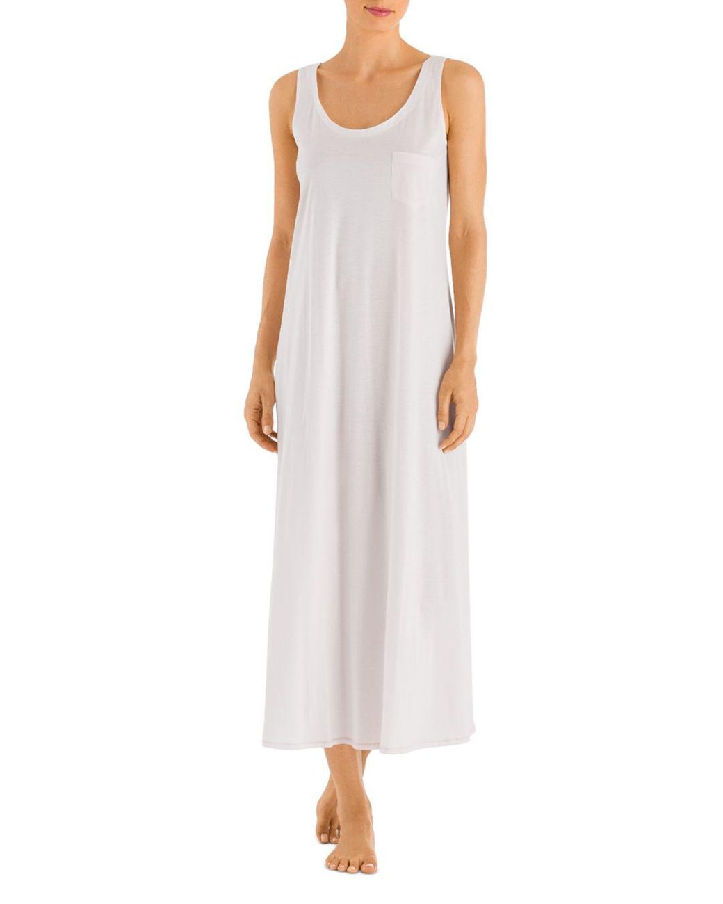 Hanro Cotton Deluxe Tank Nightgown in Crystal Pink (Pink) Lyst