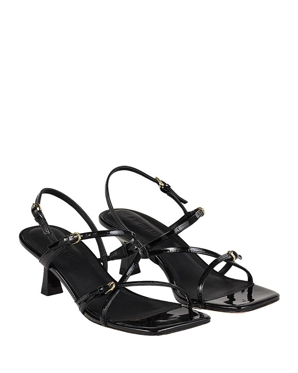 Sandro Black Juddy Strappy Sandals