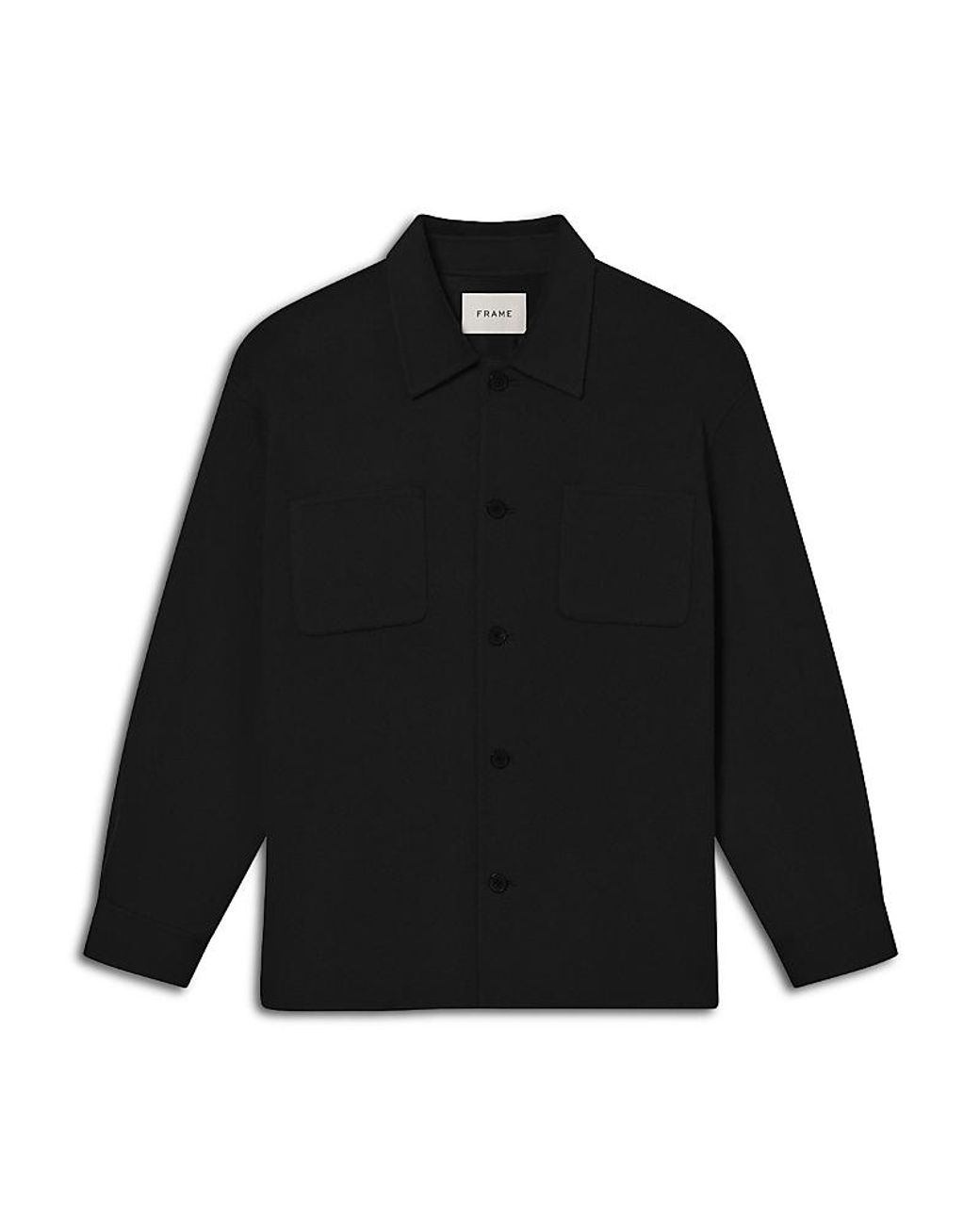 FRAME Black Double Face Wool Jacket for men