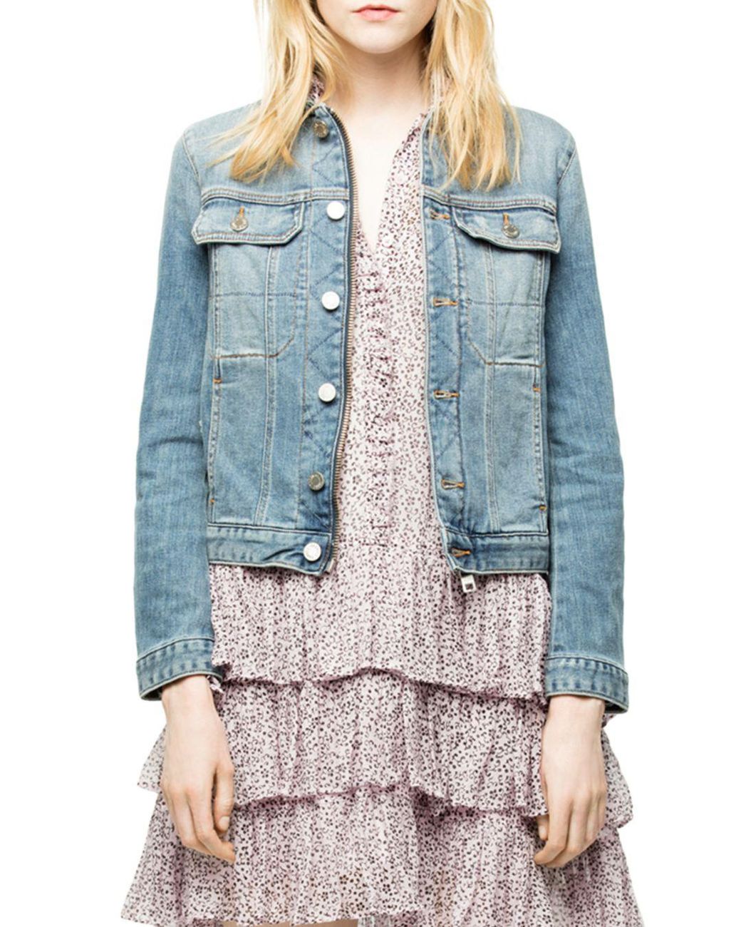 Zadig \u0026 Voltaire Kioky Denim Jacket in 