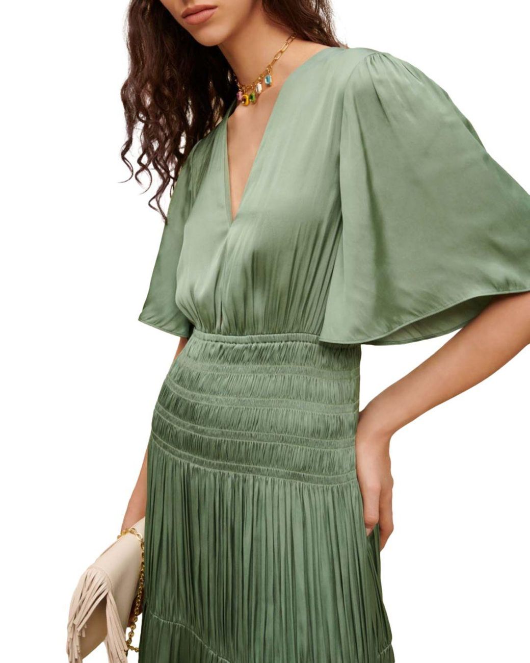 Maje Rome Dress in Green | Lyst