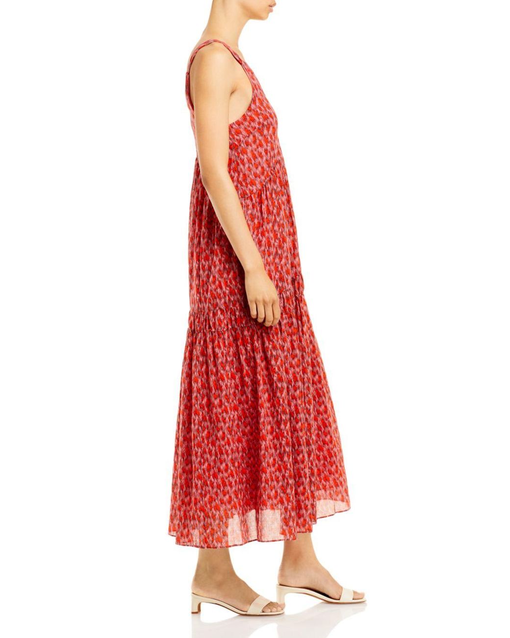 Joie Bondi Animal Print Silk Midi Dress 