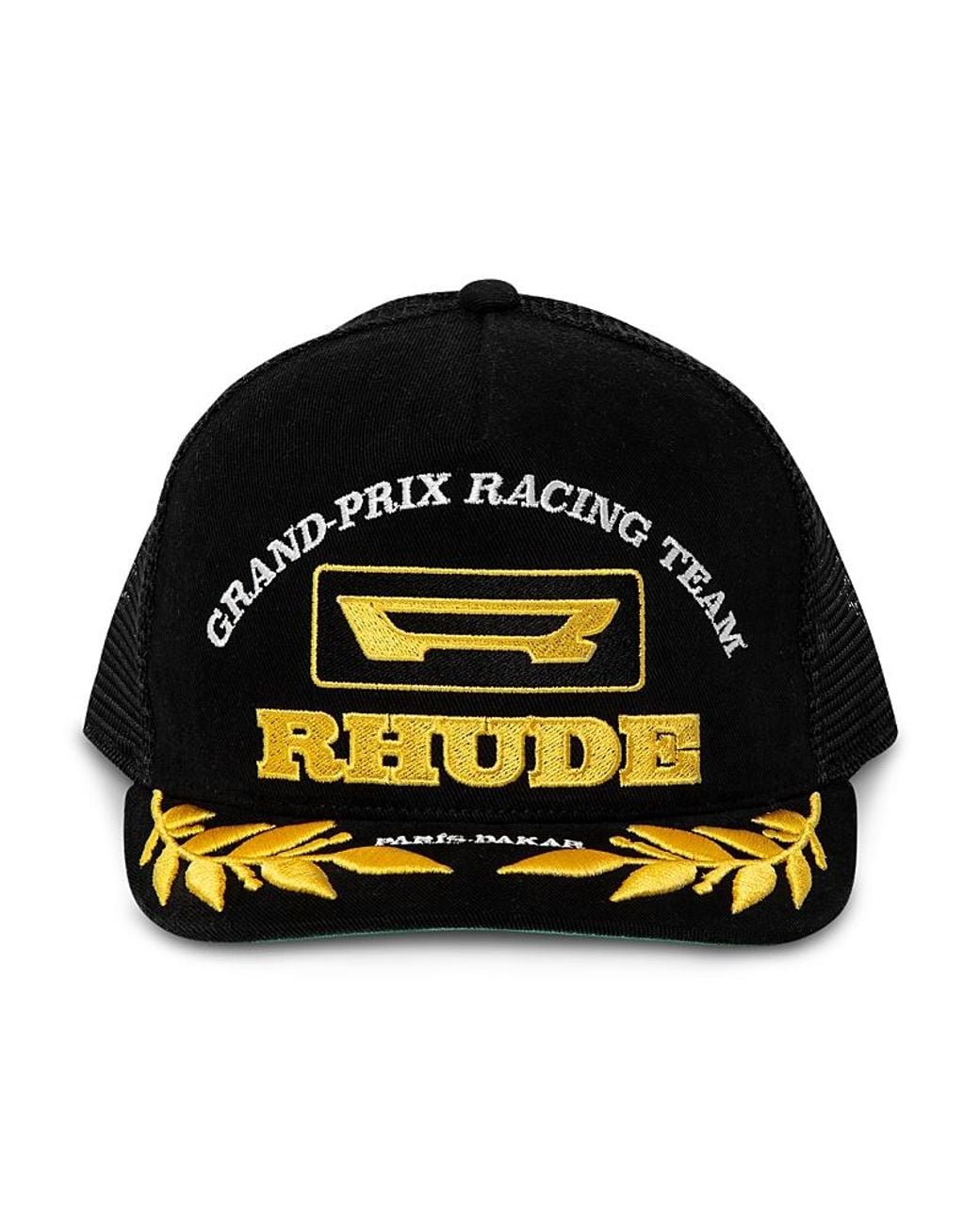 R H U D E © Black Racing Panel Trucker Hat