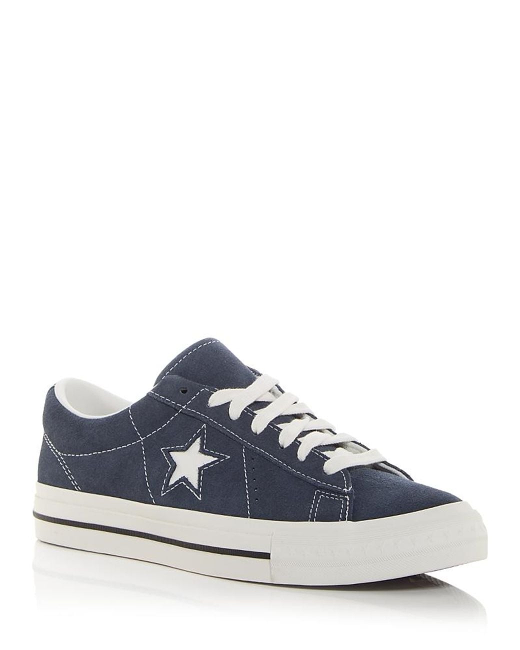 家具 converse one star Converse Chuck One Star Suede Ox Low Top Polar Blue/White Mens