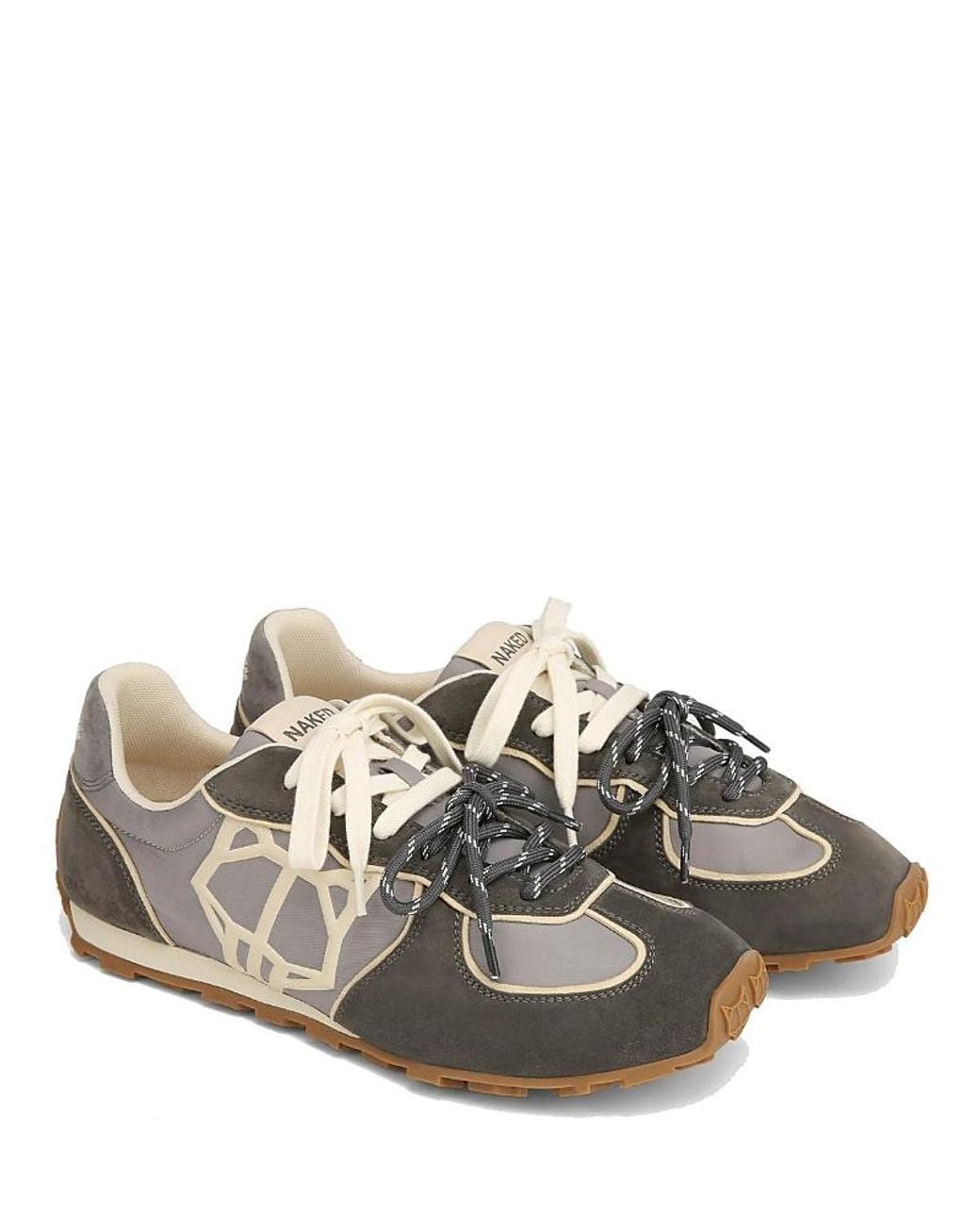 Naked Wolfe Gray Lightning Sneaker for men