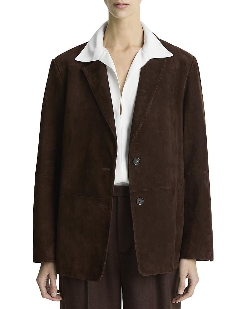 Vince Black Suede Two Button Blazer