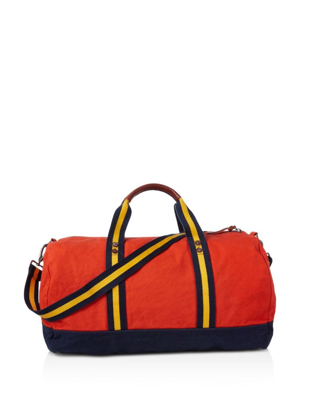 Polo Ralph Lauren Canvas Duffle Bag in Orange for Men | Lyst