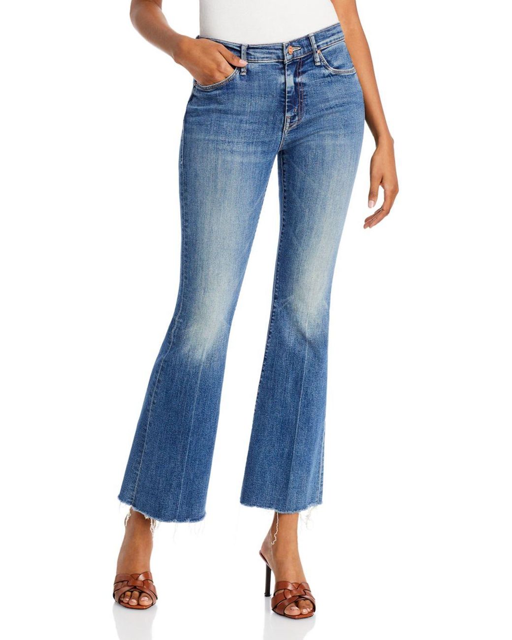 Bloomingdales Women Clothing Jeans Flared Jeans The Weekender Mid Rise Flared Jeans in Walking On Coals 