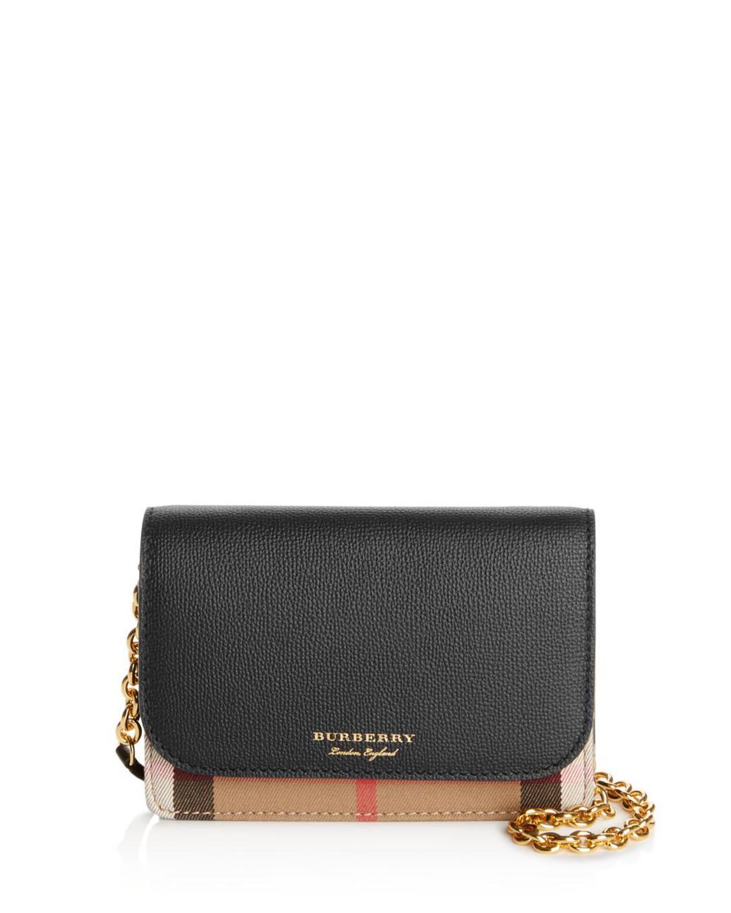 Burberry Hampshire House Check Crossbody in Black Lyst