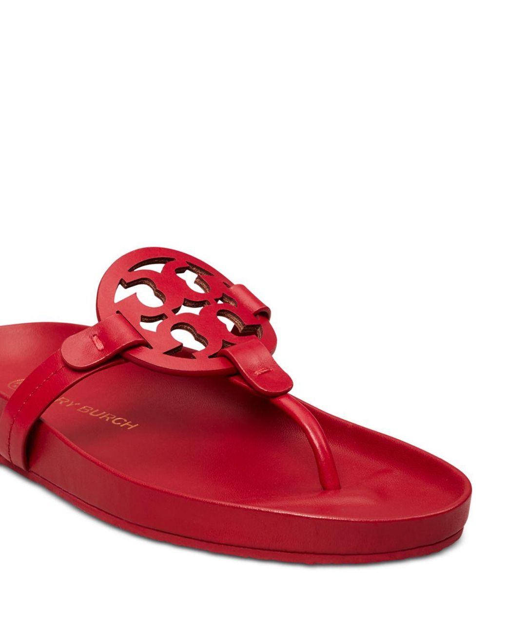 Tory Burch Miller Cloud Thong Sandals in Red | Lyst