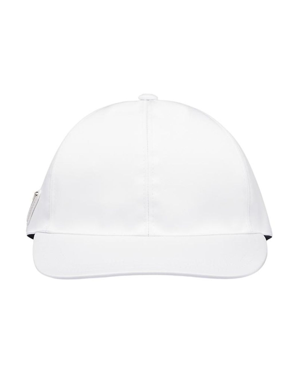 Prada White Re-Nylon Baseball Cap for men
