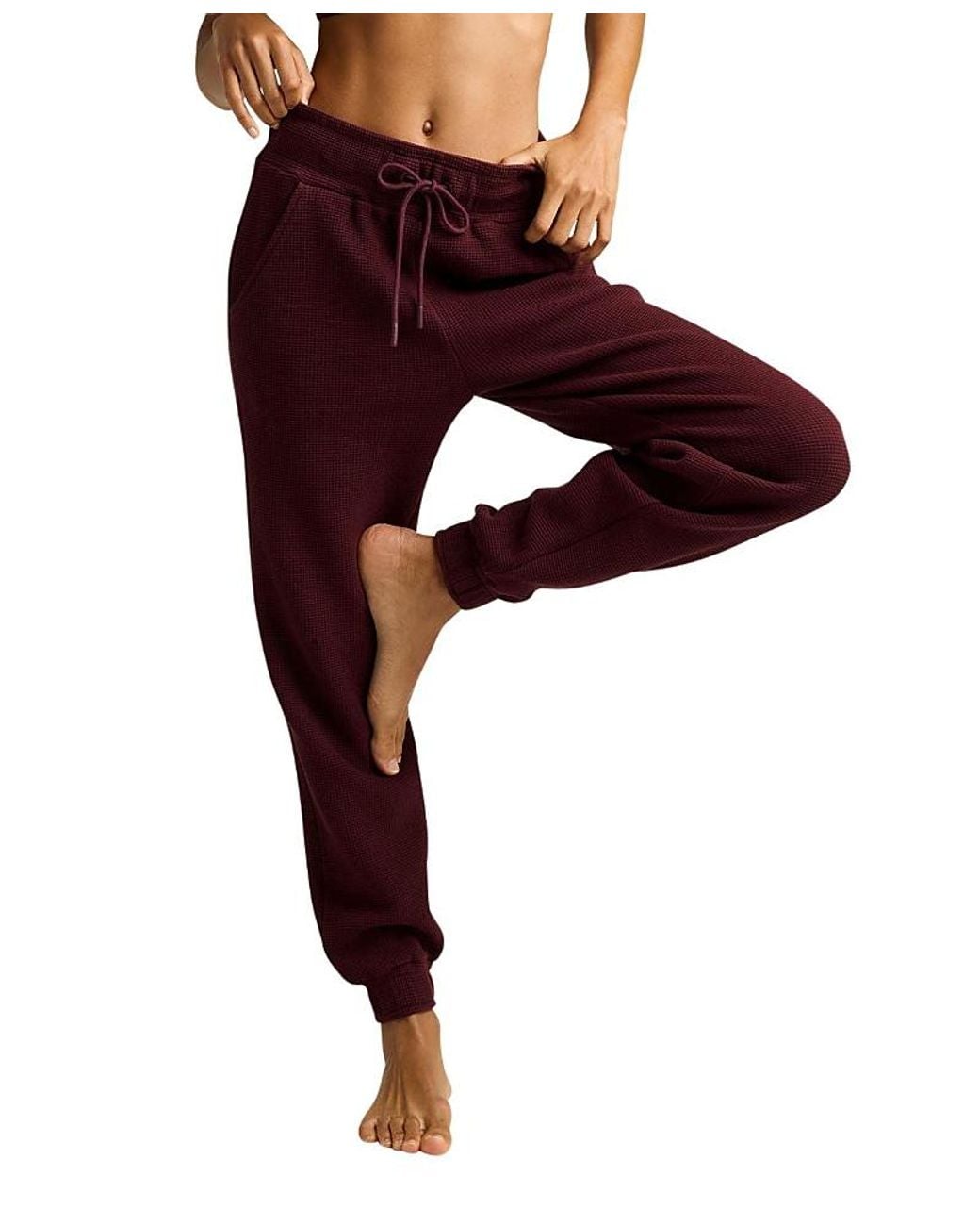 NEGATIVE Purple Waffle Knit Jogger