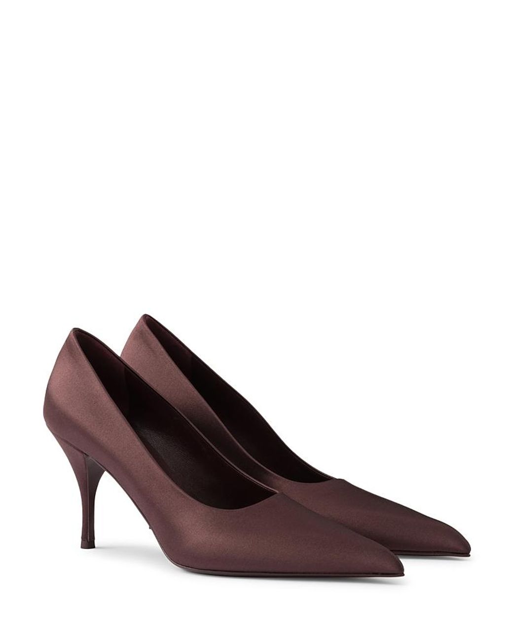 Prada Purple Satin Pumps