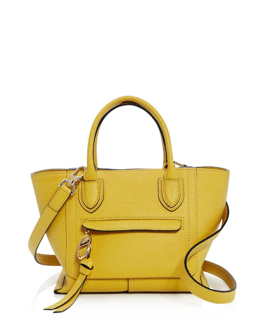Longchamp Mailbox Small Leather Crossbody Bag in Yellow | Lyst