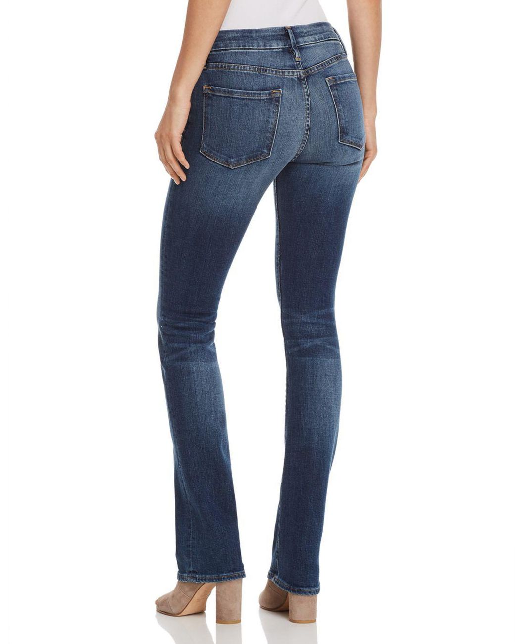 frame le mini boot jeans
