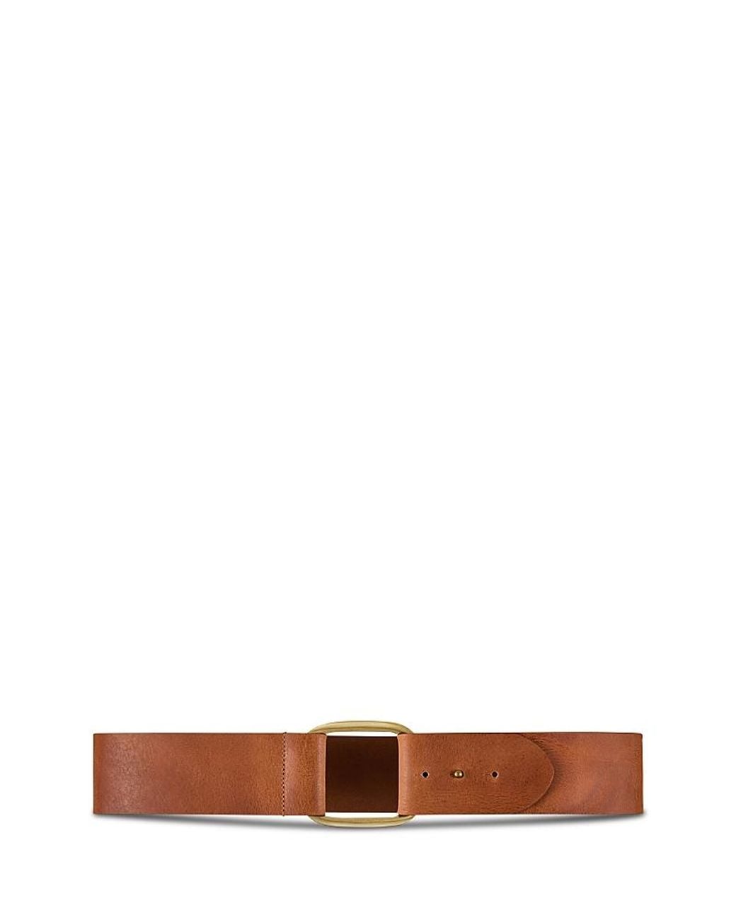 Ba&sh White Minimalist Leather Belt