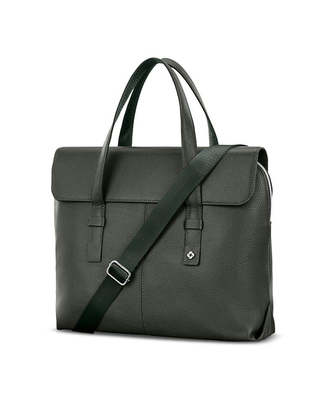 Samsonite Green Mobile Solution 2 Leather Convertible Brief