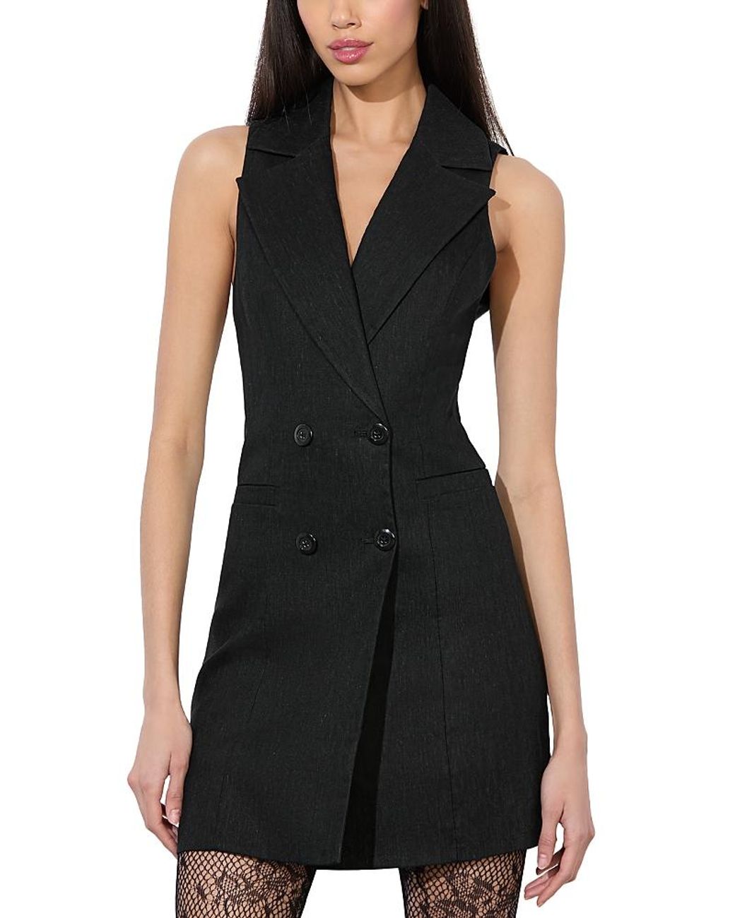 Alice+Olivia■Meritt Double Breasted Tux Dress■ドレス Alice + Olivia Meritt Double-Breasted Tuxedo Mini Dress
