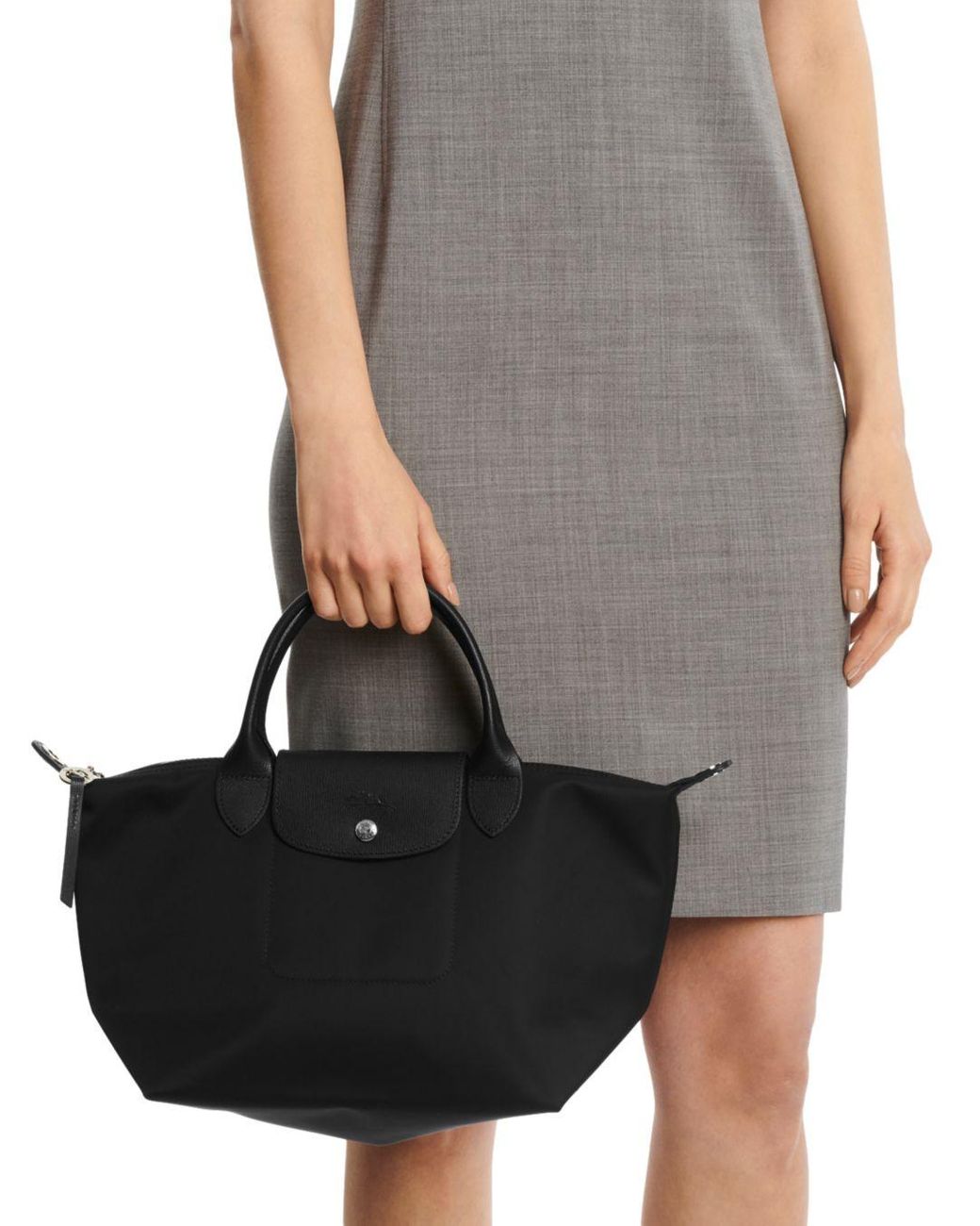 longchamp le pliage neo small nylon shoulder tote