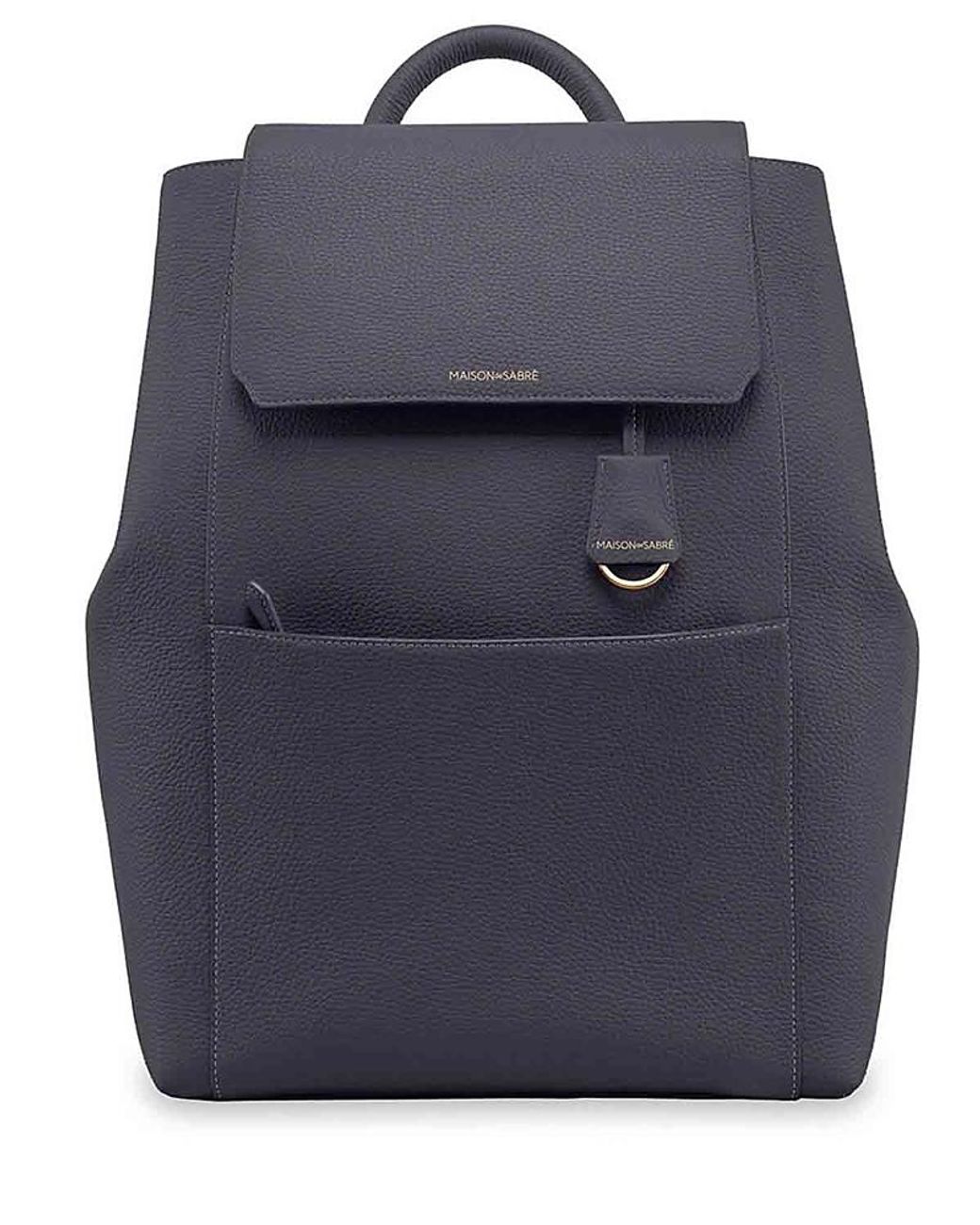 Maison De Sabre Blue Large Leather Soft Backpack