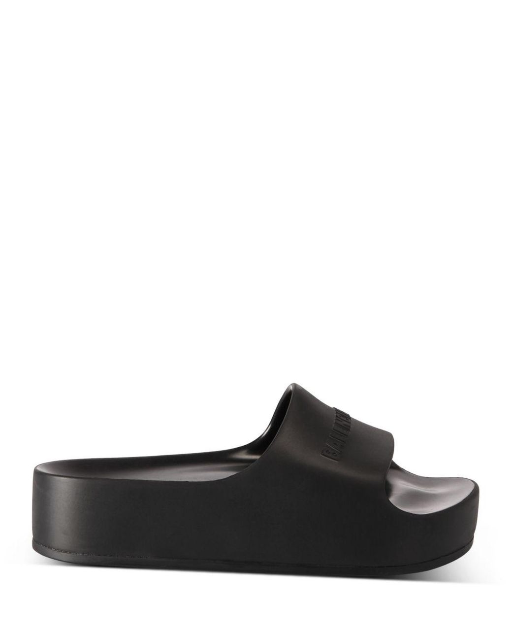 Balenciaga Women's Chunky Platform Slide Sandals in Black - Lyst